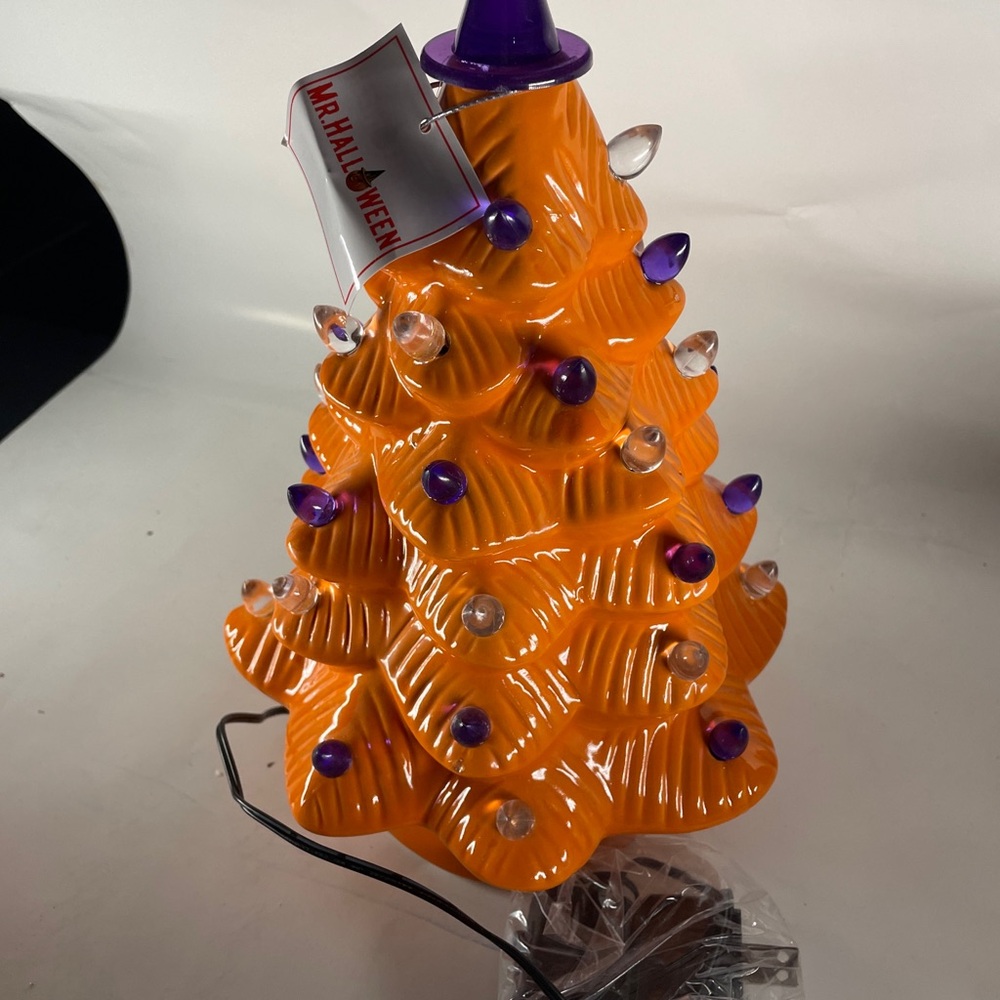 Mr. Halloween 12" Illuminated Ceramic Nostalgic Tree